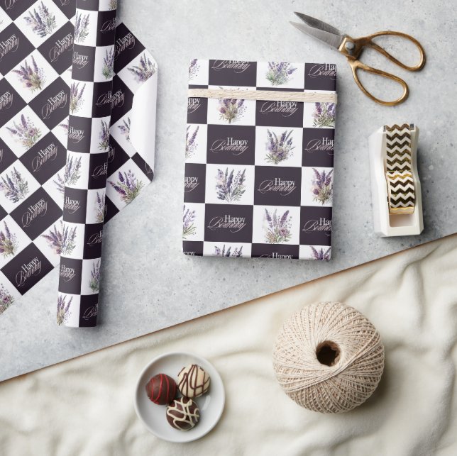Wrapper för Lavender Design Gift Presentpapper (Hantverk)