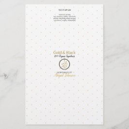 Wrapper för soap-förpackningar för guld och svart