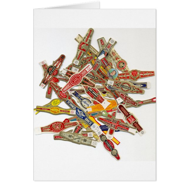 Wrappers-Cigar Ring Hälsningskort (Framsidan)