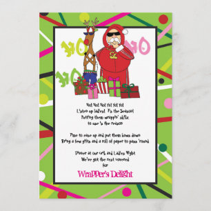 Wrappers Delight Ghetto Fabulous jul Party Inbjudningar