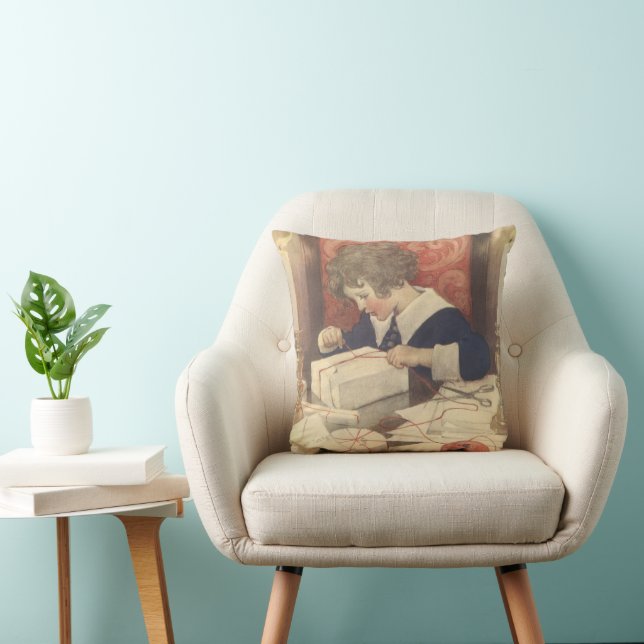 Wrapping Julklapp, Jessie Willcox Smith Kudde (Stol)