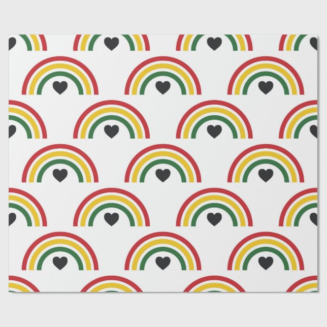 Wrapping Paper-Black History Month Wrapping Paper Presentpapper (Platt)