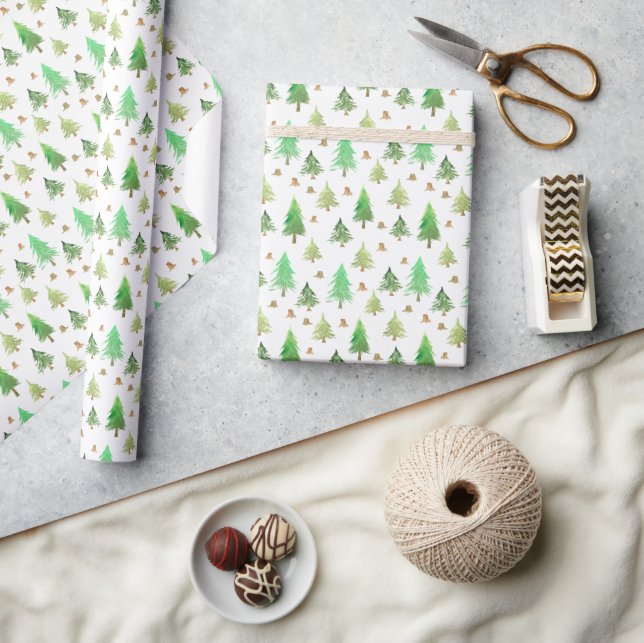 Wrapping Paper - Christmas Pattern Presentpapper (Hantverk)