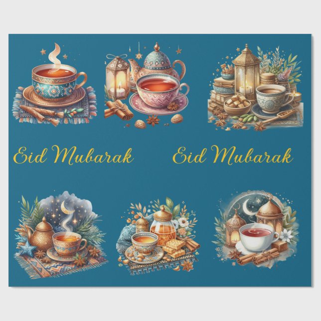 Wrapping Paper-Eid Mubarak Wrapping Paper Presentpapper (Platt)