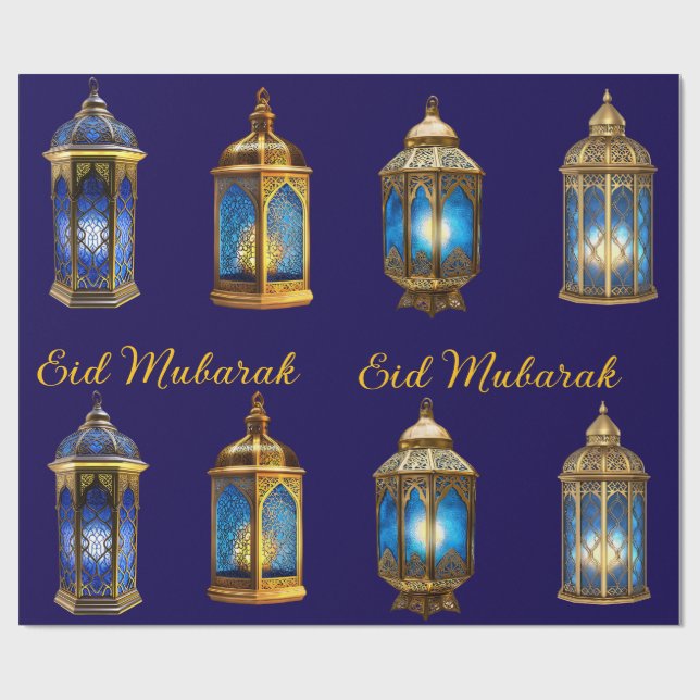Wrapping Paper-Eid Mubarak Wrapping Paper Presentpapper (Platt)