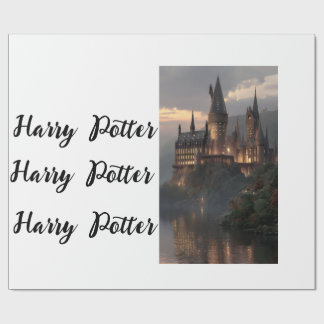 Wrapping Paper Flat Sheet Harry Potter Presentpapper
