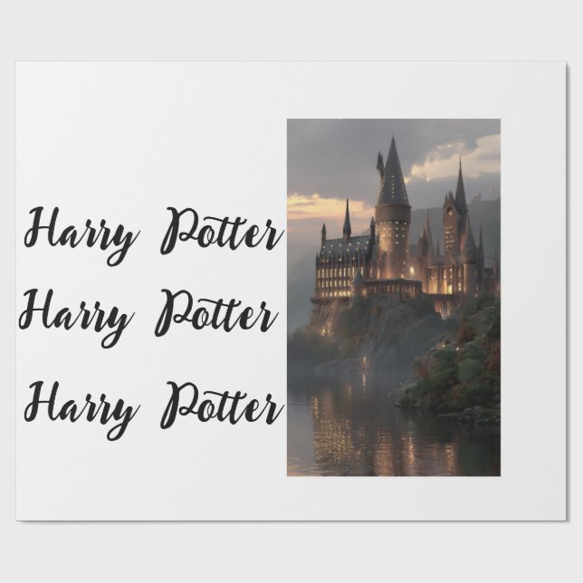 Wrapping Paper Flat Sheet Harry Potter Presentpapper (Platt)