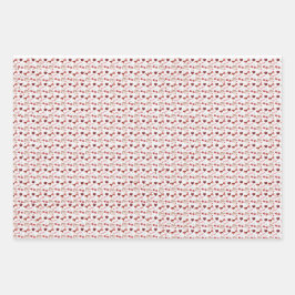 Wrapping Paper Flat Sheet - Red Theme