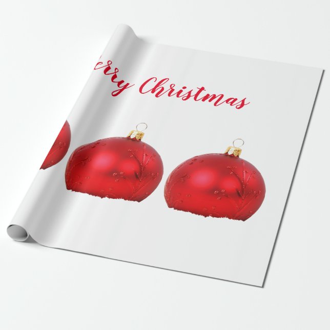 Wrapping Paper Merry Christmas Presentpapper (Utrullad)