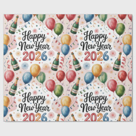 Wrapping Paper-New Year 2026 Presentpapper