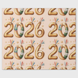 Wrapping Paper-New Year 2026 Presentpapper