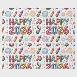Wrapping Paper-New Year 2026 Presentpapper