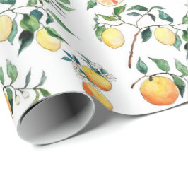 Wrapping Paper - Oranges and Lemons Presentpapper