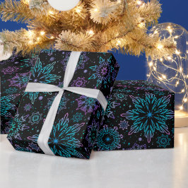 Wrapping paper "Snowflakes" Presentpapper