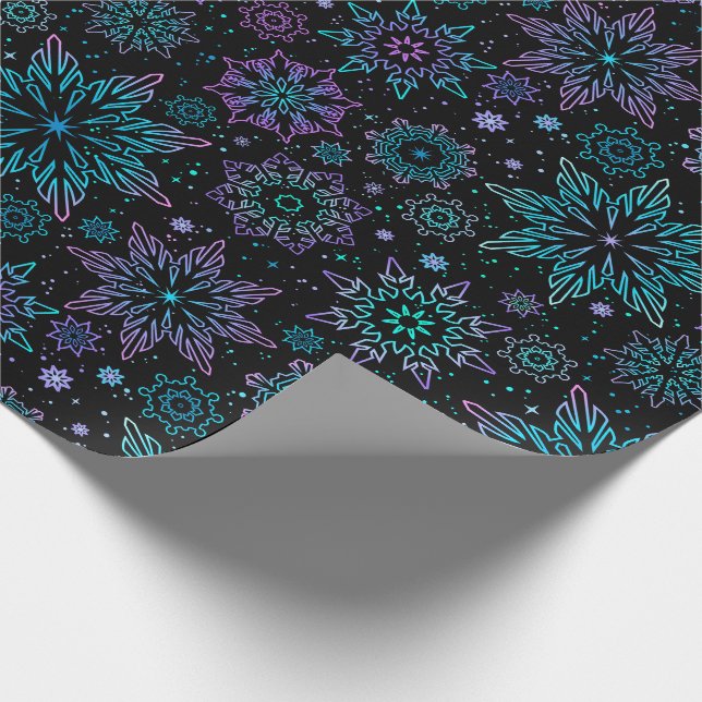 Wrapping paper "Snowflakes" Presentpapper (Hörn)