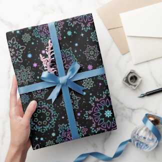 Wrapping paper "Snowflakes" Presentpapper