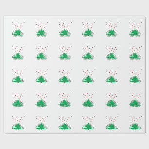 Wrapping Papper för Träd-projektionsyta i kärlek X Presentpapper