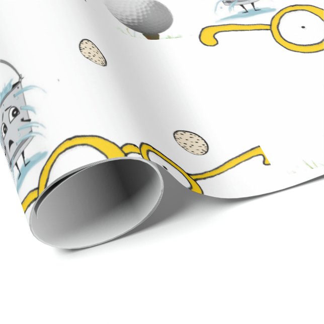 Wrapping Papper Golfer Presentpapper (Rullad Hörn)