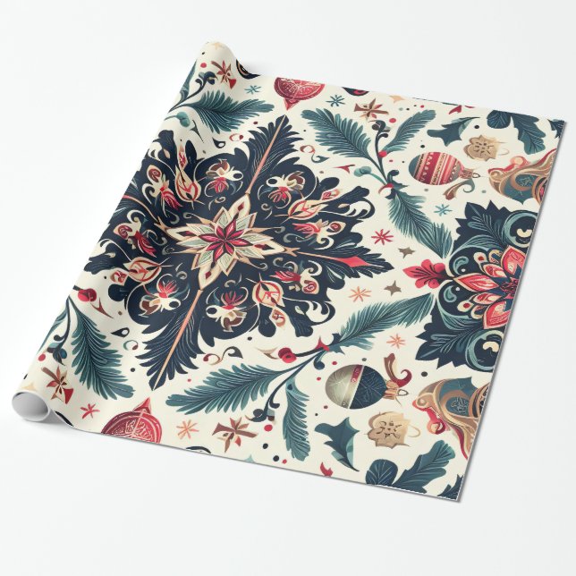 Wrapping with Exclusive Christmas Motifs n8 Presentpapper (Utrullad)