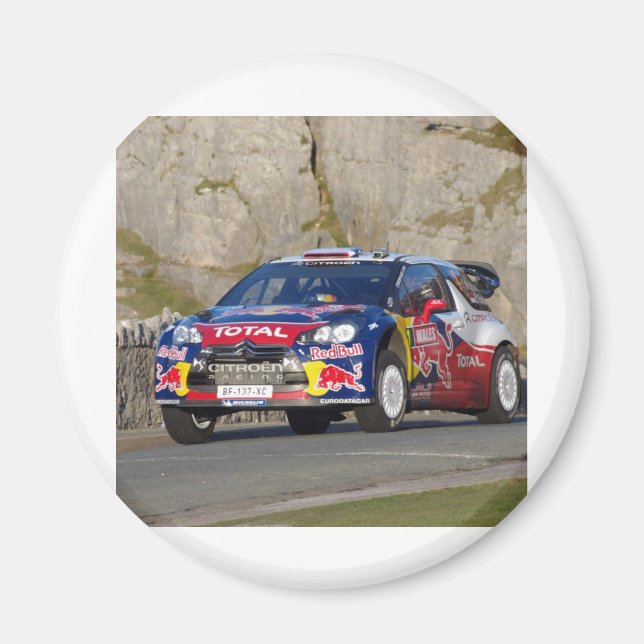WRC Rally Car Cover Magnet (Framsidan)