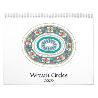 Wreath Circles calendar Kalender