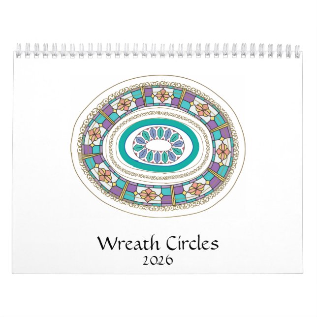 Wreath Circles calendar Kalender (Omslag)