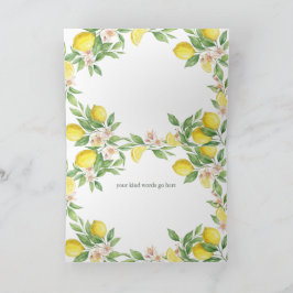 Wreath Mediterranean thank you Bridesmaid card Tack Kort
