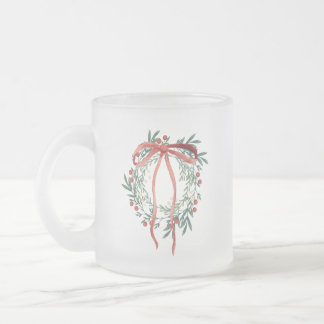 Wreath Mug Frostad Glasmugg