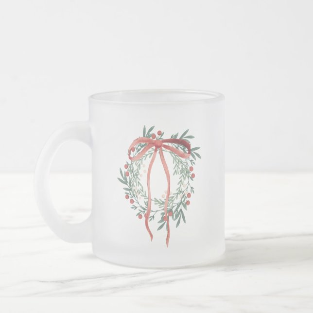 Wreath Mug Frostad Glasmugg (Vänster)