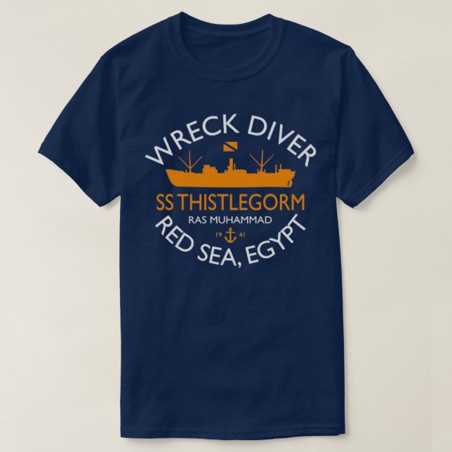 Wreck Diver Thistlegorm T Shirt (Design framsida)
