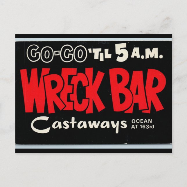 WRECK PUB THE CASTAWAYS MIAMI BEACH POSTCARDS VYKORT (Framsida)