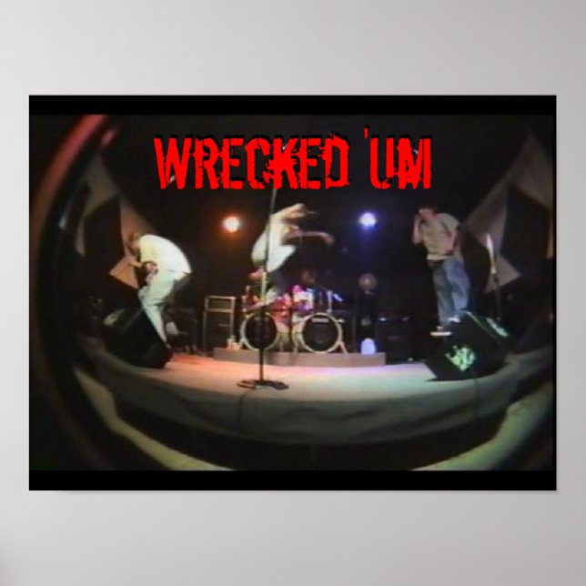 Wreckat "Um Live Studio Poster" Poster (Framsidan)