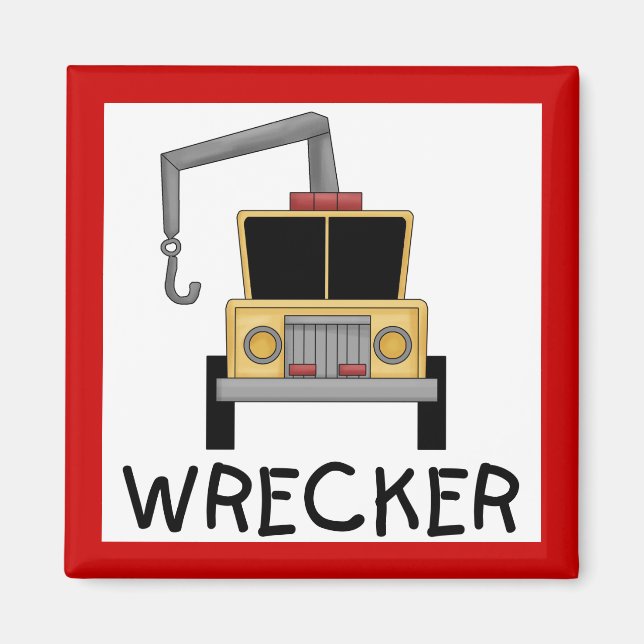 Wrecker Tshirts och presenter Magnet (Framsidan)