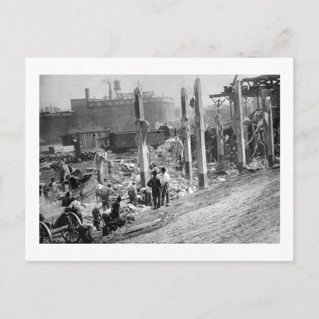 Wrecking Palace of the Fläkt, Cincinnati, 1911 Vykort (Framsida)