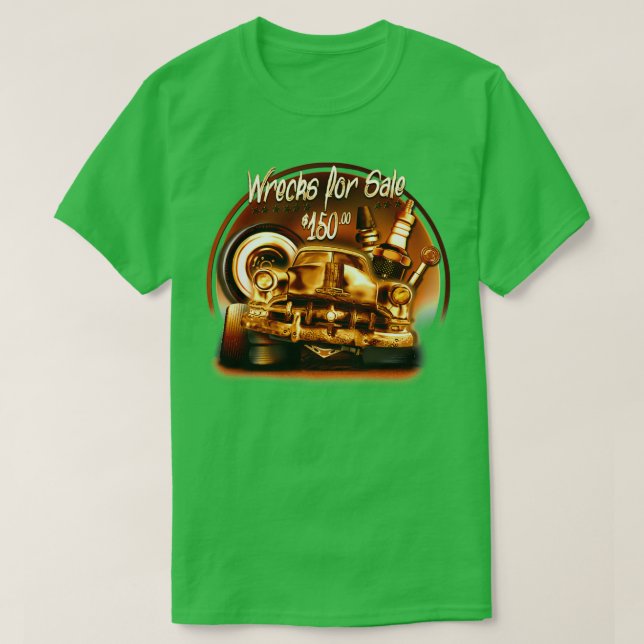 Wrecks for Sale T Shirt (Design framsida)