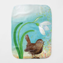 Wren Bird Sjunga vid Dawn i Vår