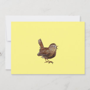 Wren Bird (Troglodytes Troglodytes) singing Inbjudningar