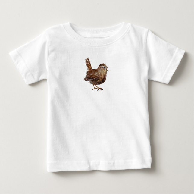 Wren Bird (Troglodytes Troglodytes) T Shirt (Framsida)