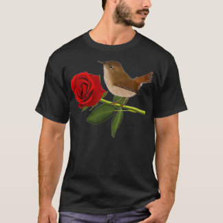 Wren Bird Valentine Day Ro Birdlover Animal au T Shirt