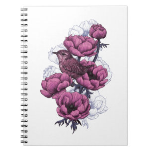 Wren bouquet anteckningsbok