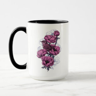 Wren bouquet mugg
