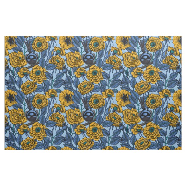 Wren i ro tyg (Fat Quarter)