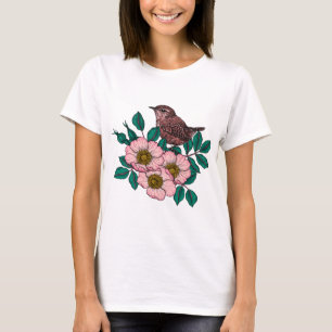 Wren på hund ro t shirt