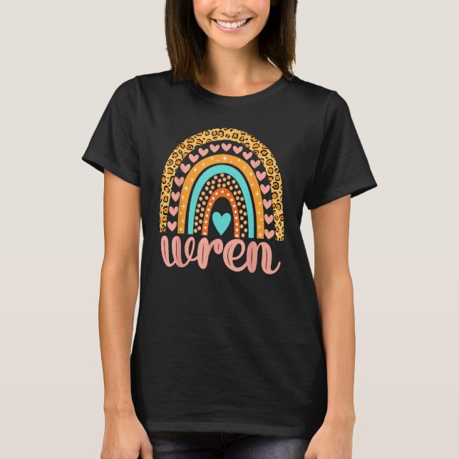 Wren T-Shirt Wren Namn Birthday Shirt Gift (Framsida)