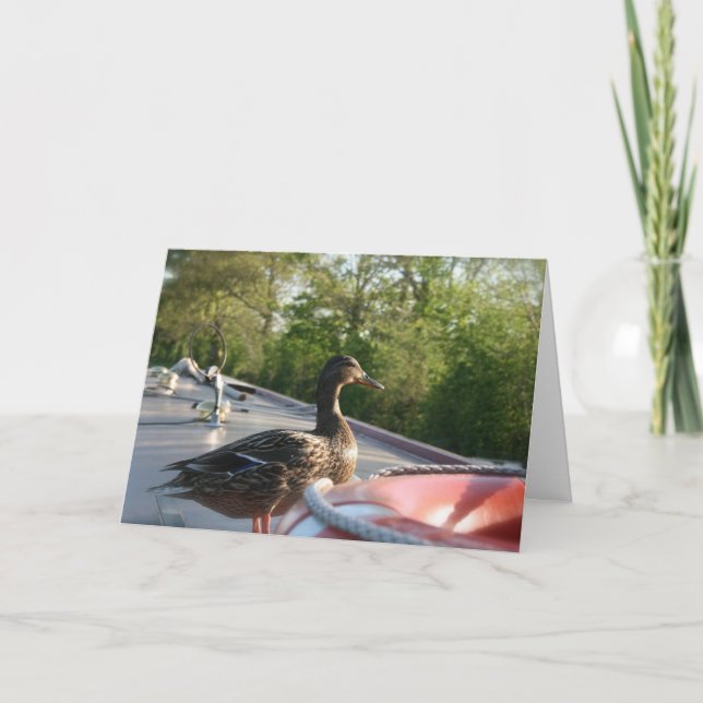 Wrenbury Anka Llangollen Canal Notecard Kort (Framsida)