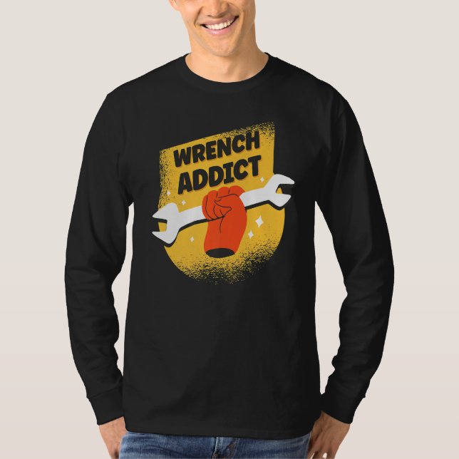 Wrench Addict Wrench T Shirt (Framsida)