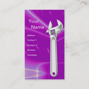 WRENCH METALL MEECHANICS,PLUMBERS VISITKORT