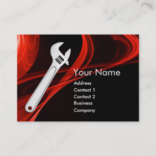 WRENCH METALL MEECHANICS,PLUMBERS VISITKORT