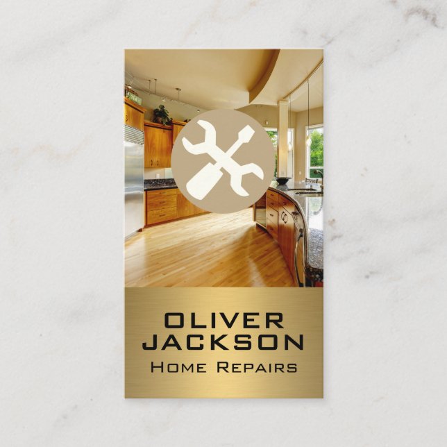 Wrench och Screwdriver | Modern kökshem Visitkort (Framsida)