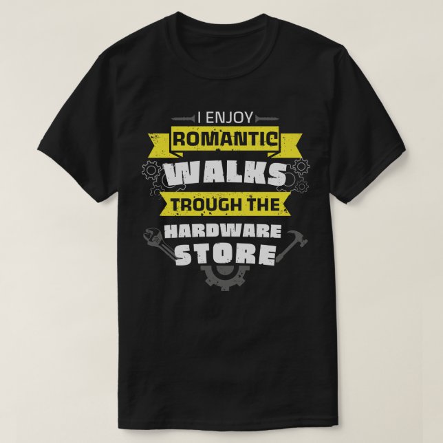 Wrench-Roligt för handyman Hardware Store Walks T Shirt (Design framsida)
